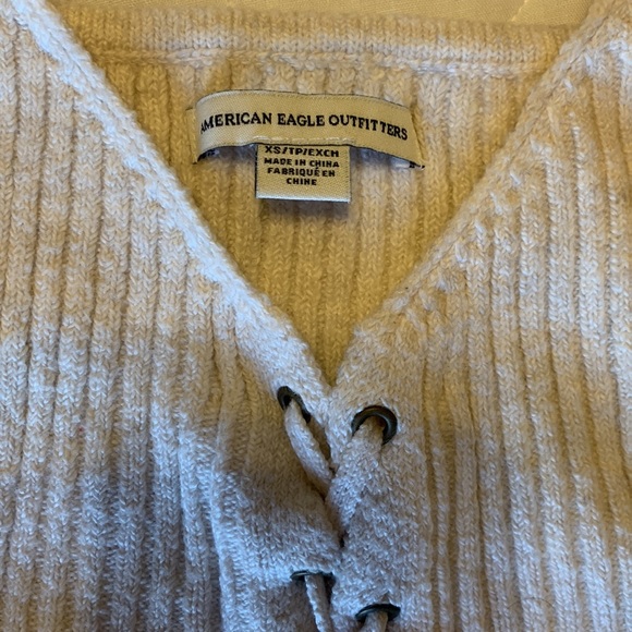 American Eagle Outfitters - Cream Knit Tank Top - Picture 2 of 4